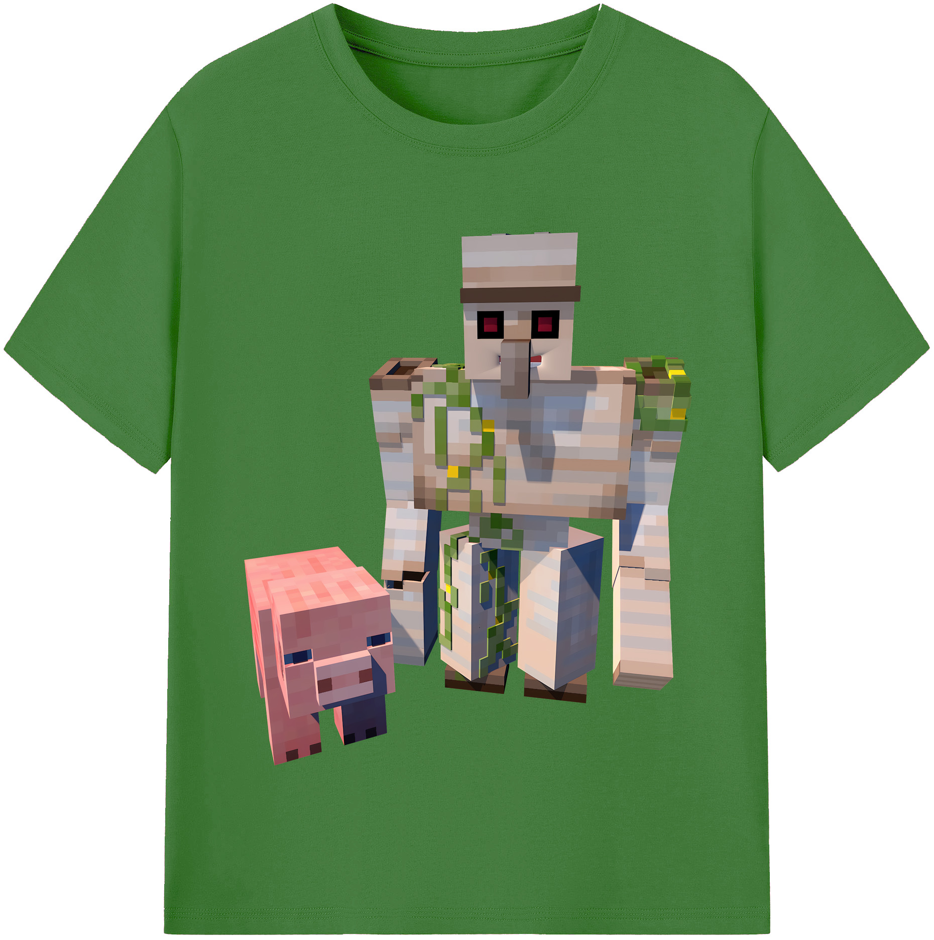 （画像用） マインクラフト ブロックの世界 Minecraft MC Block world レディースカジュアルプリントTシャツ（綿100％）